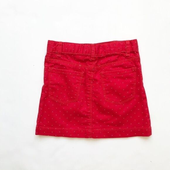 Old Navy red dot denim skirt  EUC 5T - Picture 4 of 4